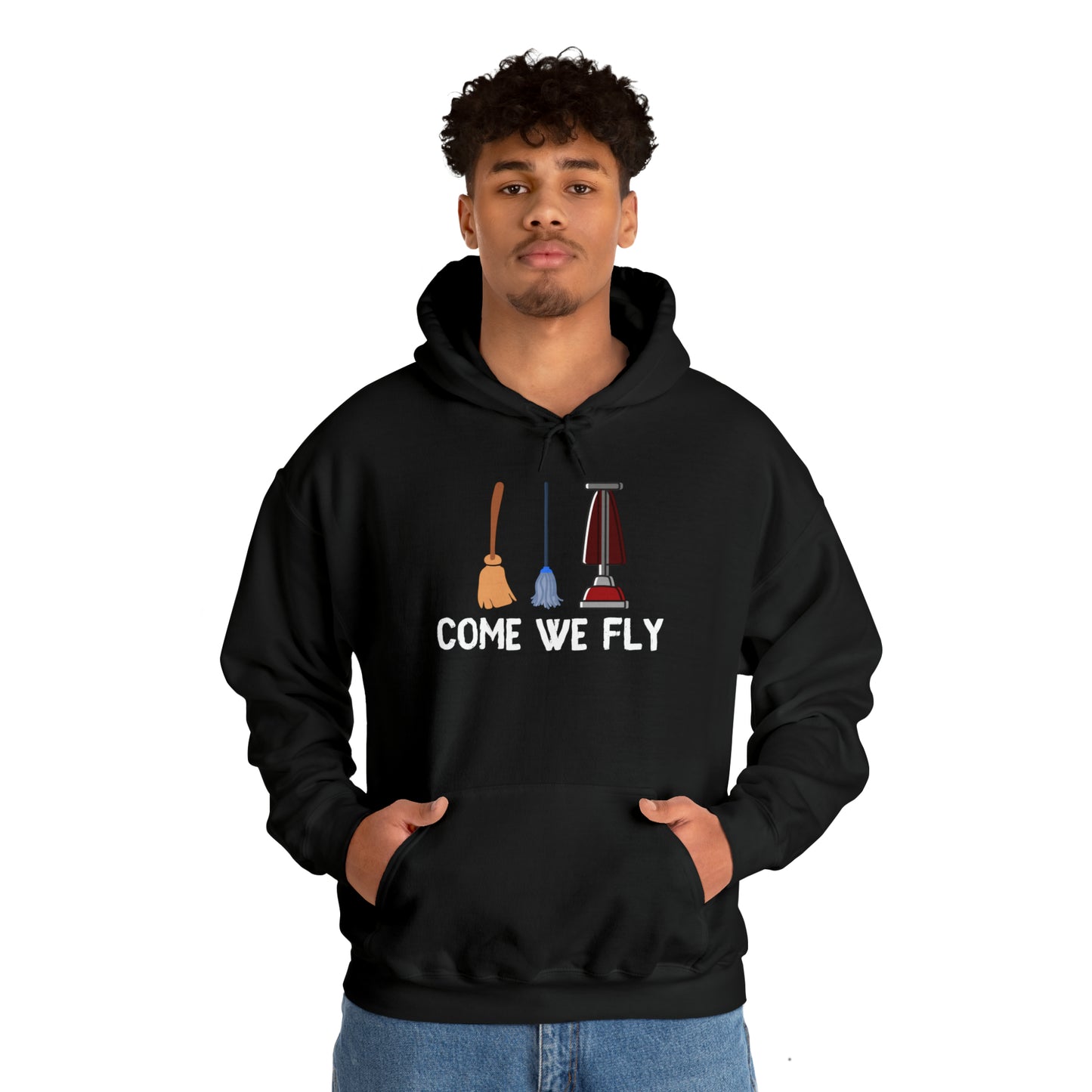 Come We Fly this Halloween Unisex Soft Hooded Sweatshirt | Scary Good Style