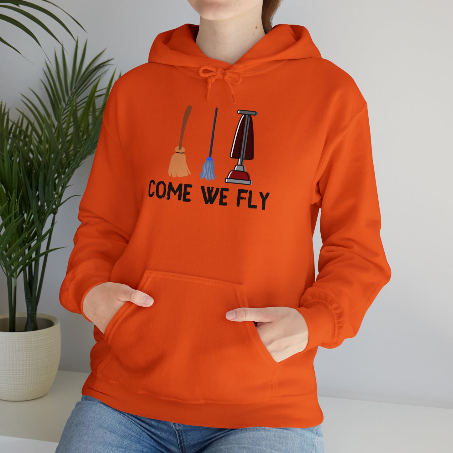 Come We Fly this Halloween Unisex Soft Hooded Sweatshirt | Scary Good Style