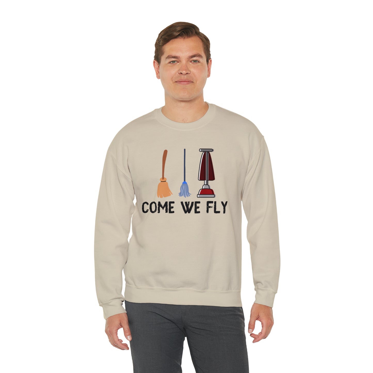 Come We Fly this Halloween Unisex Soft Crewneck Sweatshirt | Scary Good Style