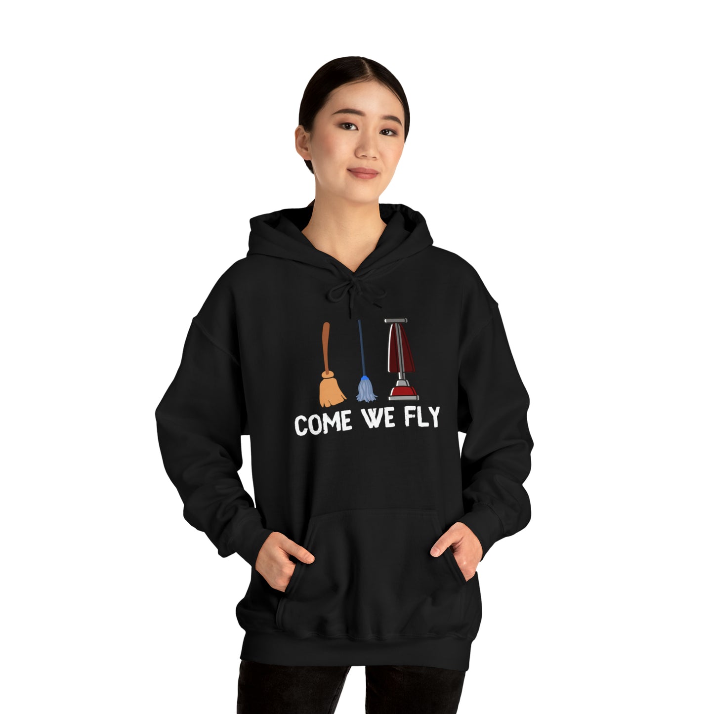 Come We Fly this Halloween Unisex Soft Hooded Sweatshirt | Scary Good Style