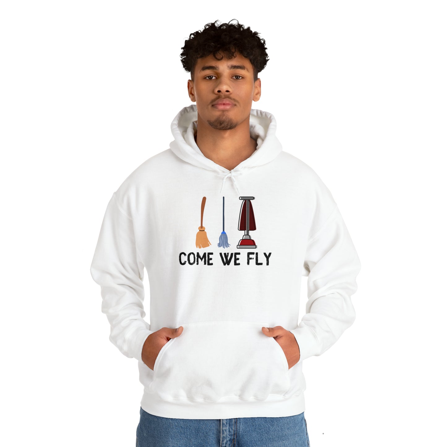 Come We Fly this Halloween Unisex Soft Hooded Sweatshirt | Scary Good Style