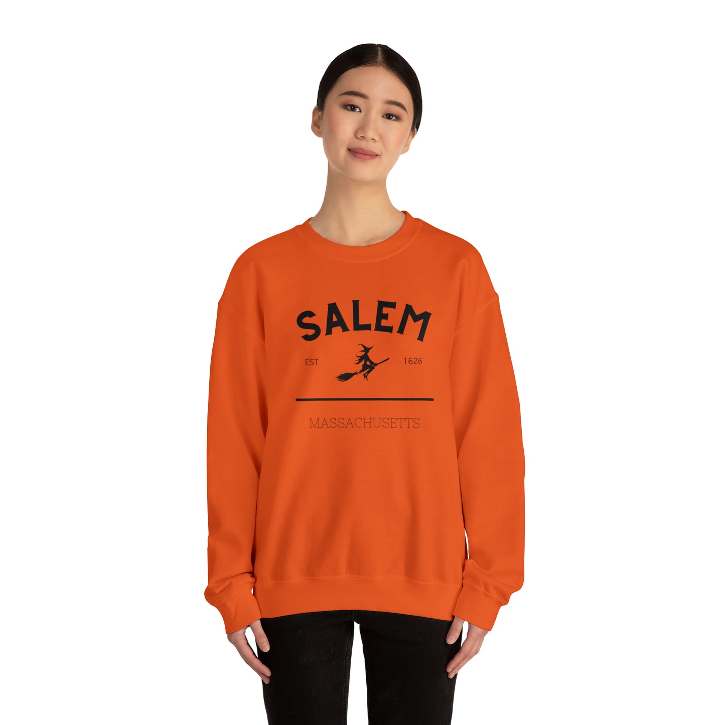 Cozy up with this enchanting Salem Mass Witch Sweatshirt - a must-have for supernatural enthusiasts!