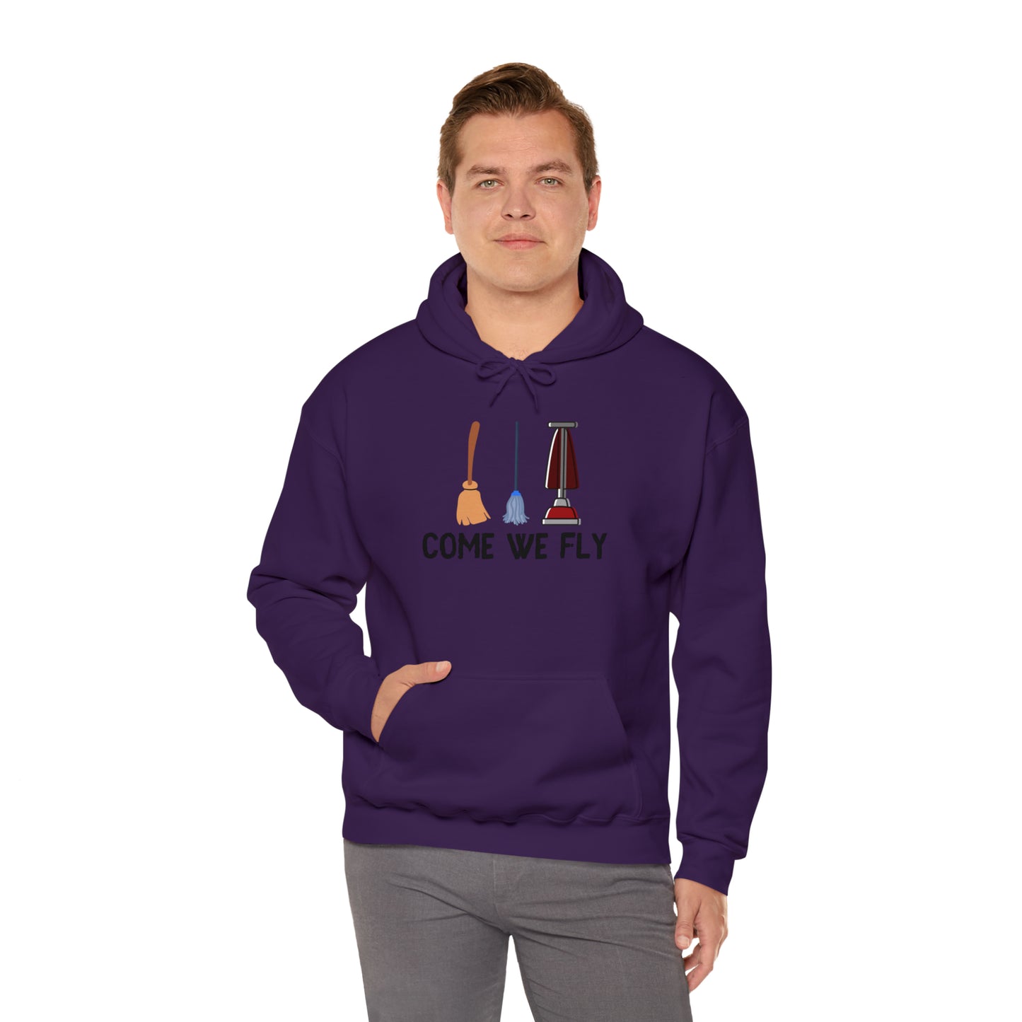 Come We Fly this Halloween Unisex Soft Hooded Sweatshirt | Scary Good Style