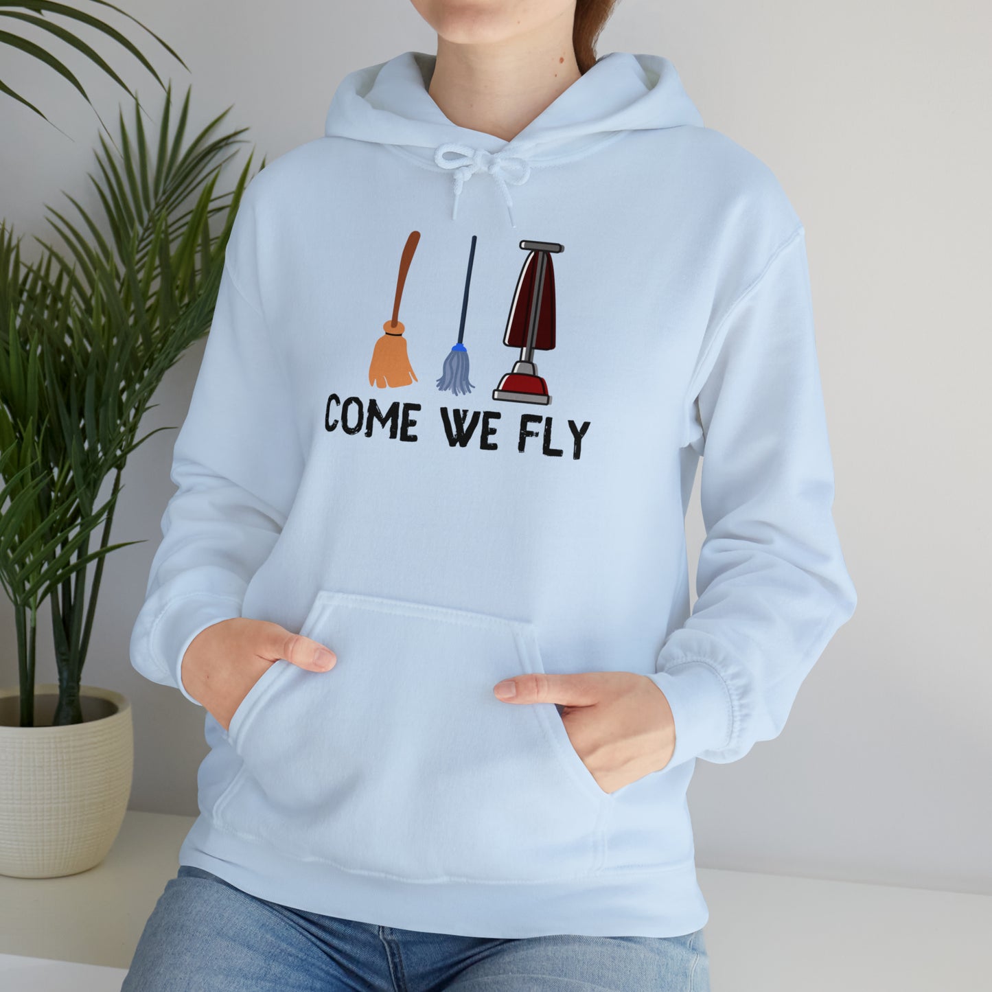 Come We Fly this Halloween Unisex Soft Hooded Sweatshirt | Scary Good Style