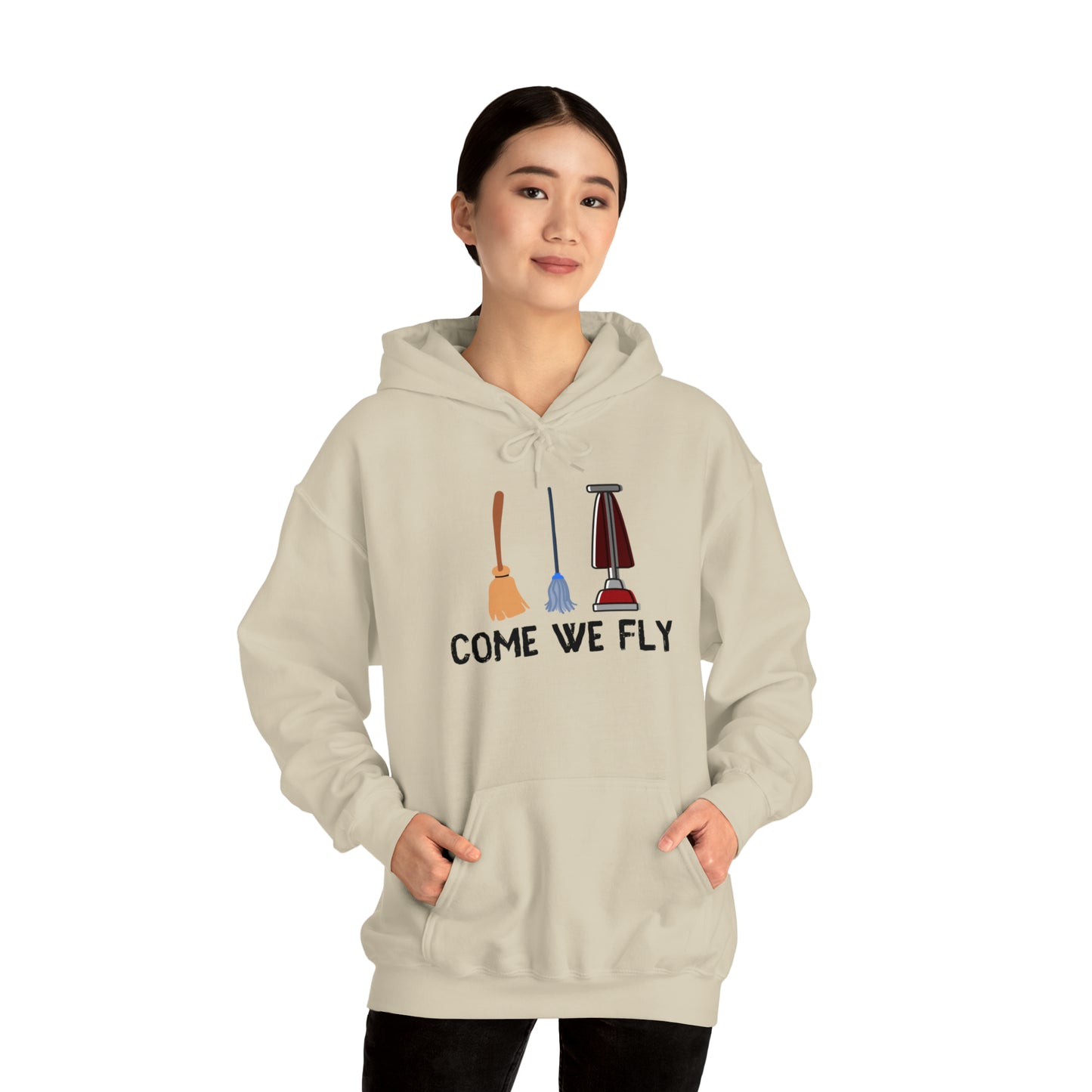 Come We Fly this Halloween Unisex Soft Hooded Sweatshirt | Scary Good Style