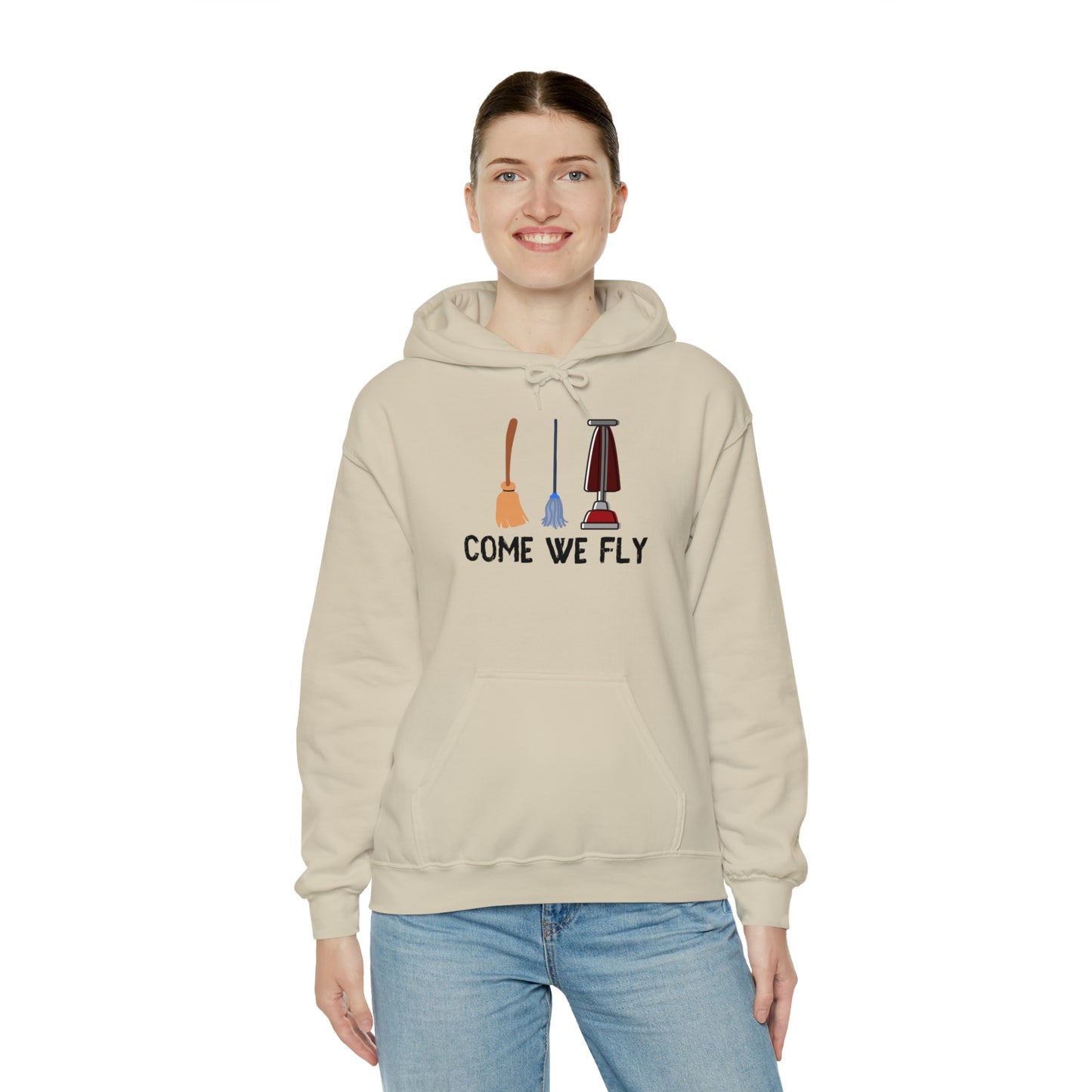 Come We Fly this Halloween Unisex Soft Hooded Sweatshirt | Scary Good Style