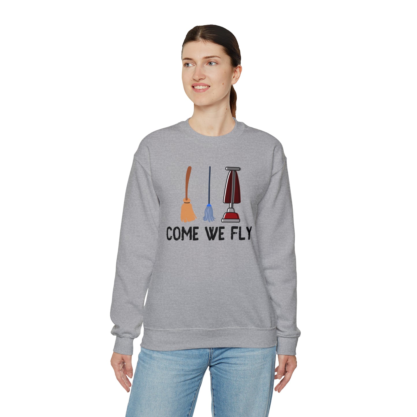 Come We Fly this Halloween Unisex Soft Crewneck Sweatshirt | Scary Good Style