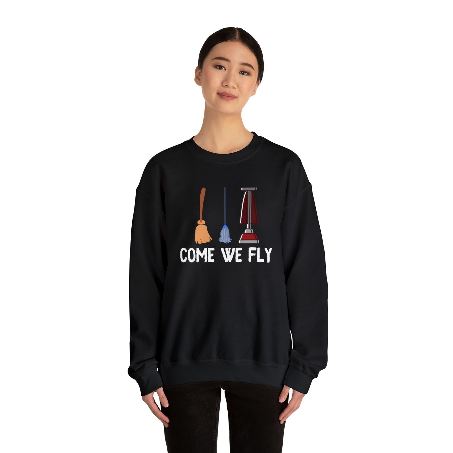 Come We Fly this Halloween Unisex Soft Crewneck Sweatshirt | Scary Good Style