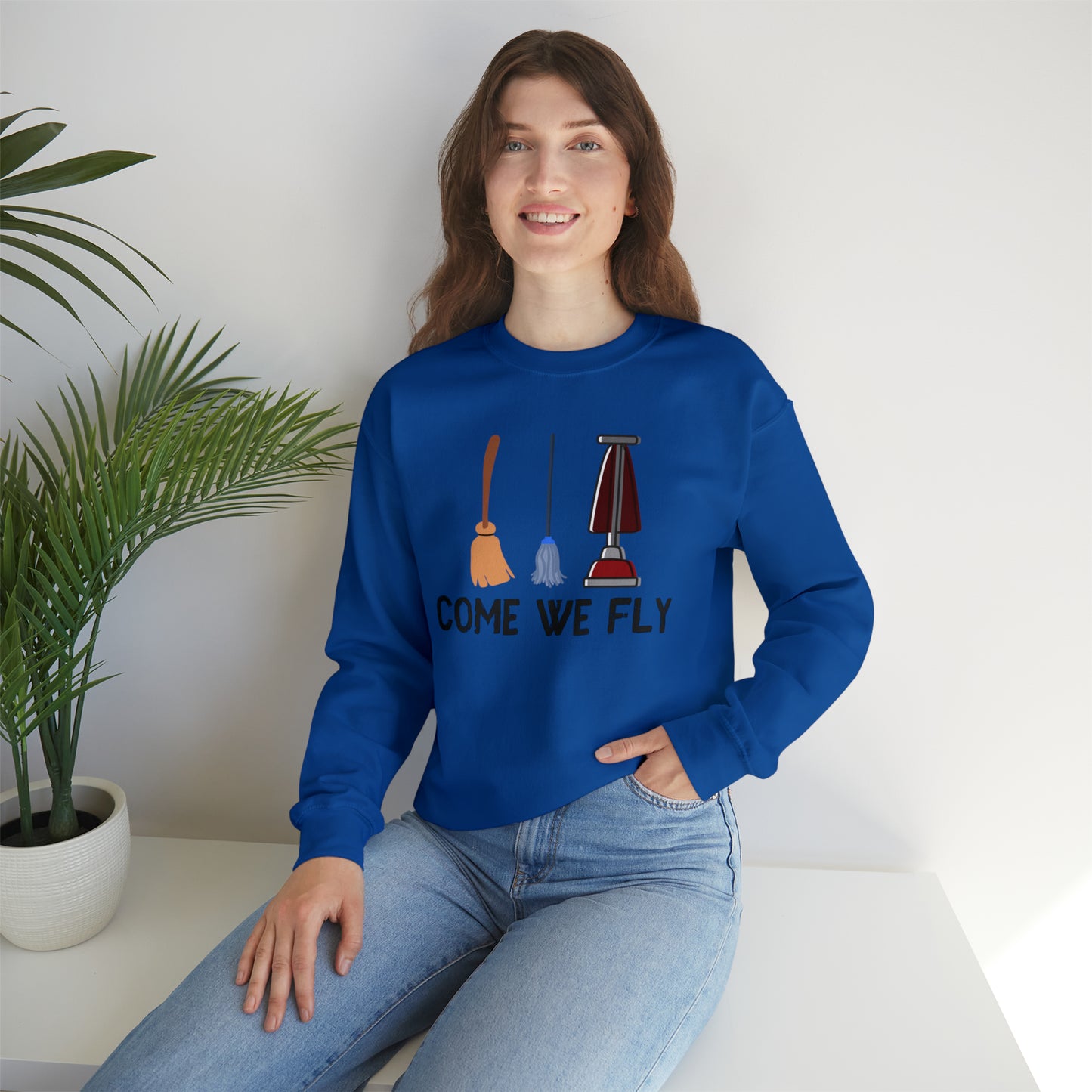 Come We Fly this Halloween Unisex Soft Crewneck Sweatshirt | Scary Good Style