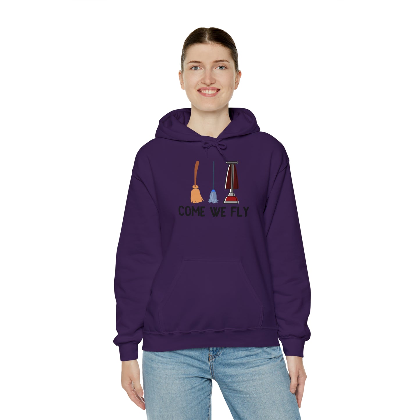 Come We Fly this Halloween Unisex Soft Hooded Sweatshirt | Scary Good Style