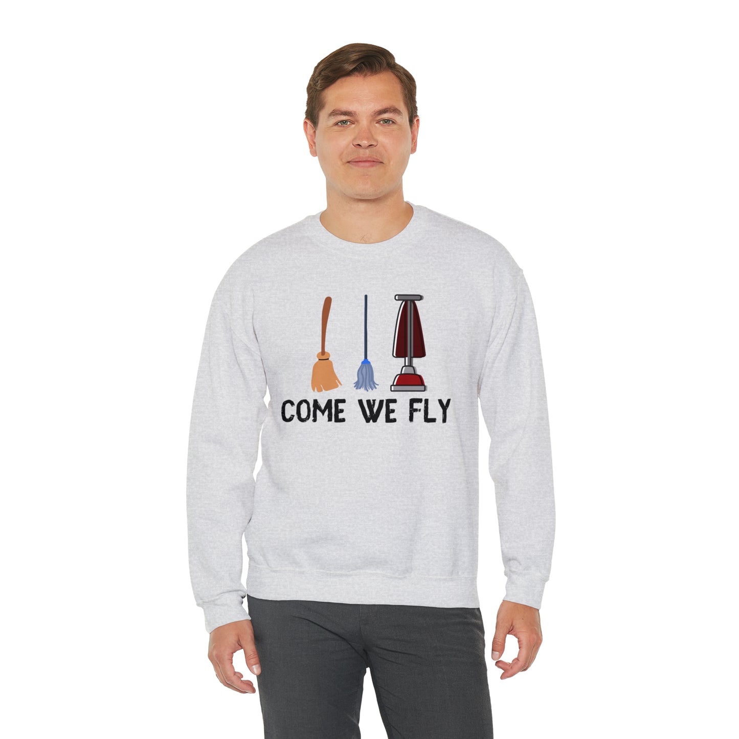 Come We Fly this Halloween Unisex Soft Crewneck Sweatshirt | Scary Good Style