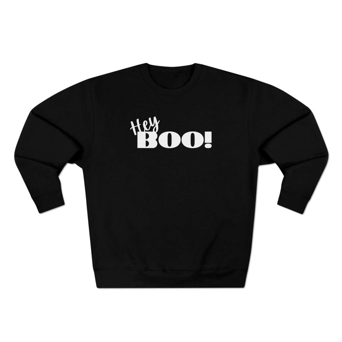 Hey Boo! Halloween Unisex Soft Crewneck Sweatshirt | Ghostly Apparel