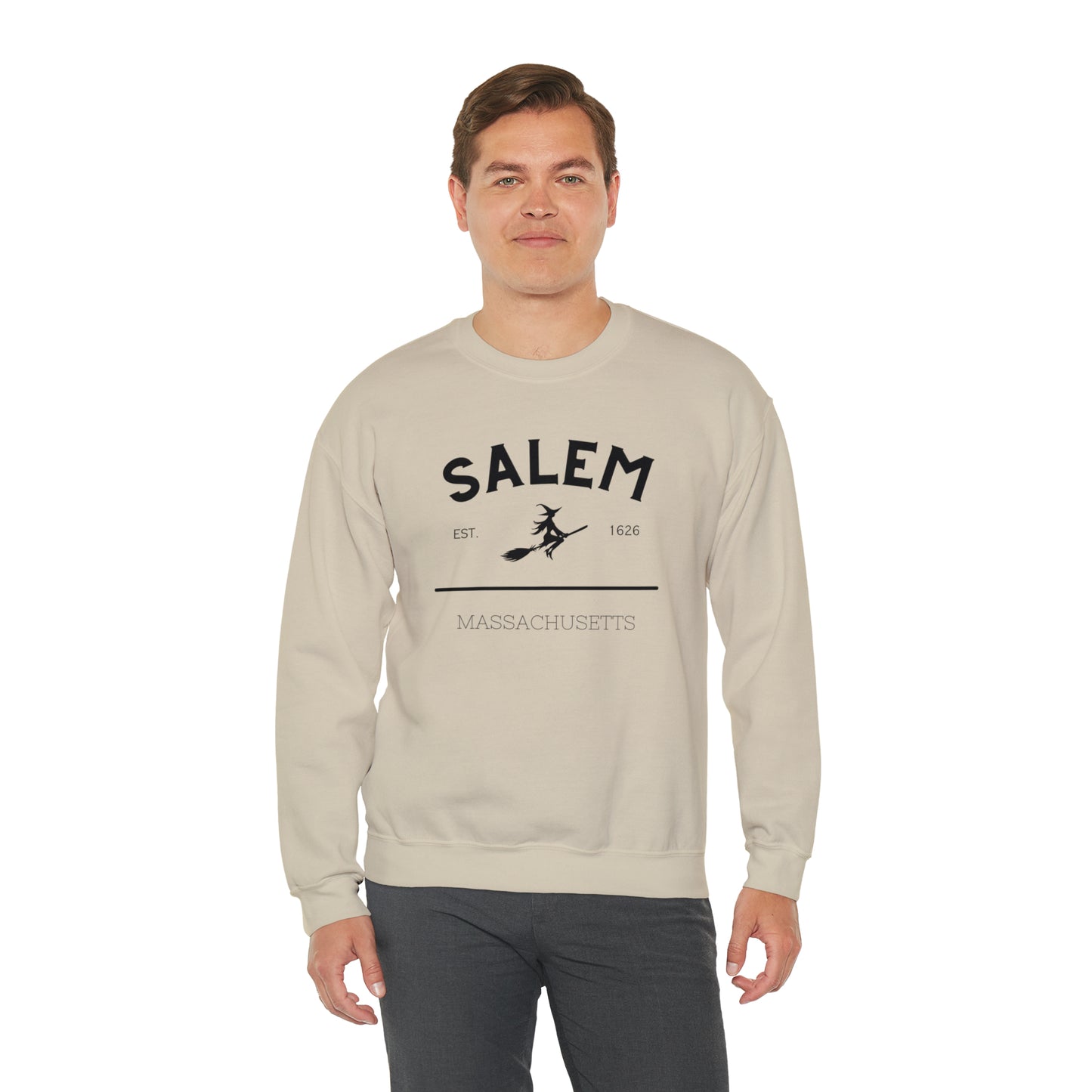 Cozy up with this enchanting Salem Mass Witch Sweatshirt - a must-have for supernatural enthusiasts!