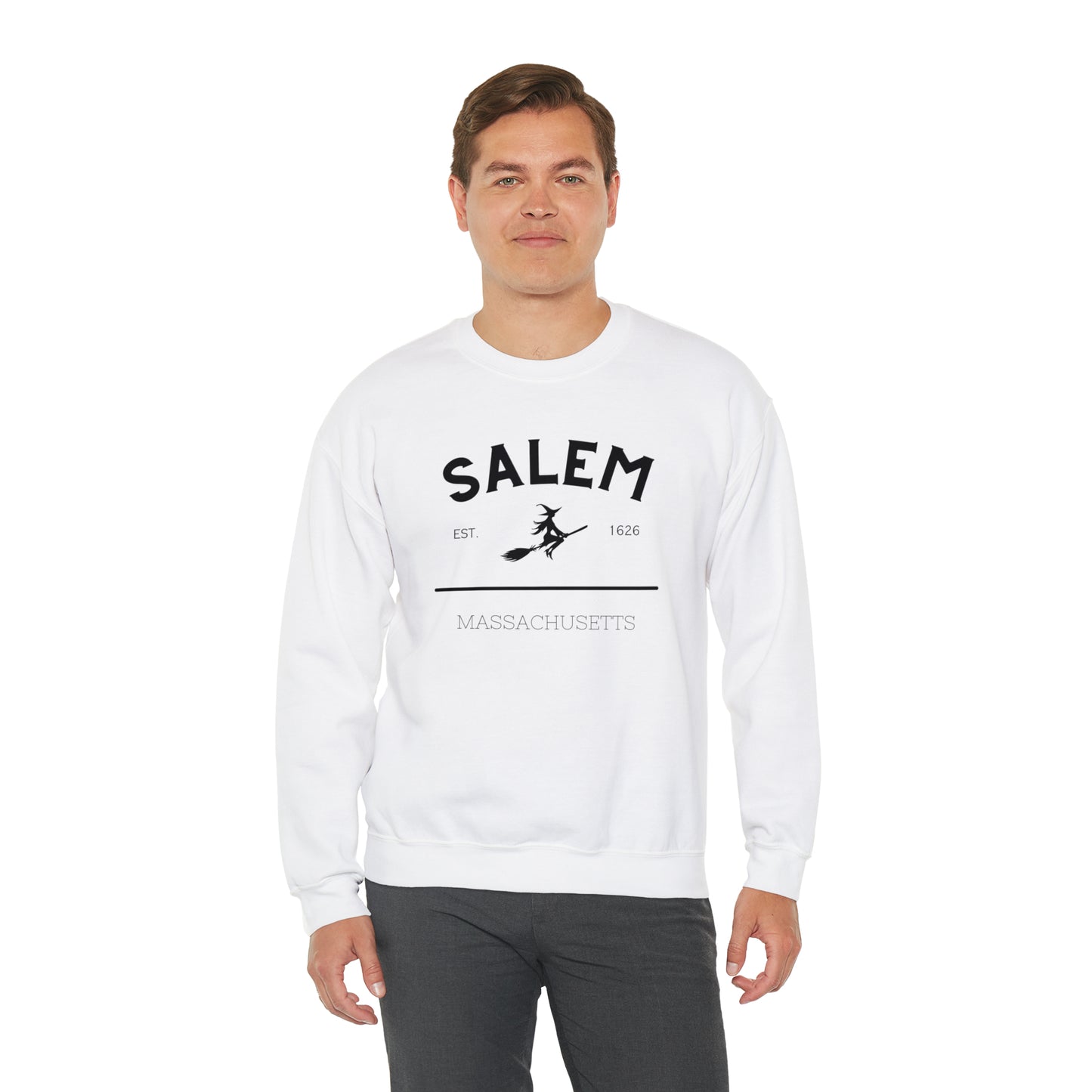 Cozy up with this enchanting Salem Mass Witch Sweatshirt - a must-have for supernatural enthusiasts!