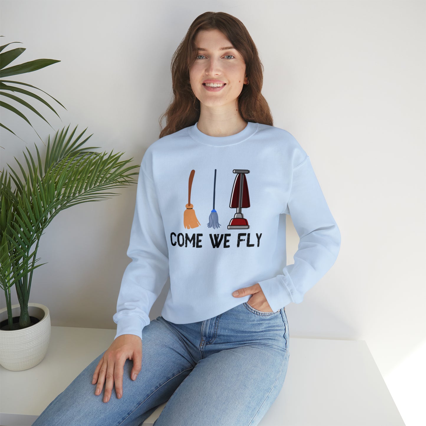 Come We Fly this Halloween Unisex Soft Crewneck Sweatshirt | Scary Good Style