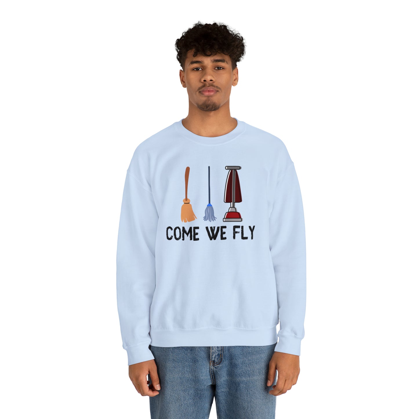 Come We Fly this Halloween Unisex Soft Crewneck Sweatshirt | Scary Good Style