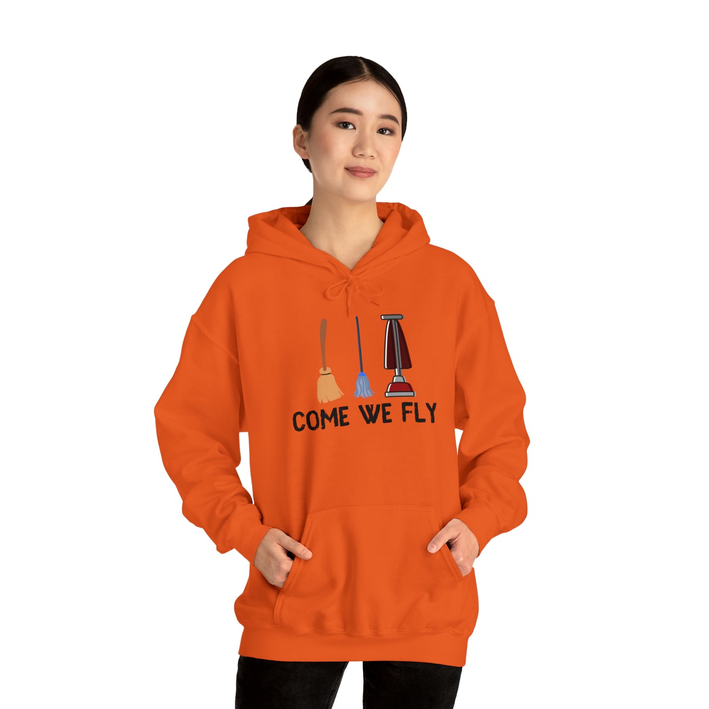 Come We Fly this Halloween Unisex Soft Hooded Sweatshirt | Scary Good Style