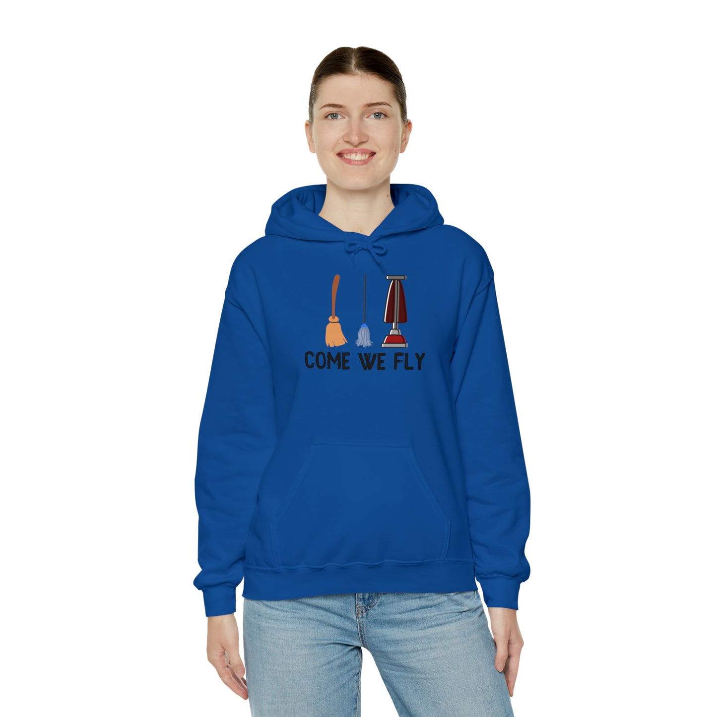 Come We Fly this Halloween Unisex Soft Hooded Sweatshirt | Scary Good Style