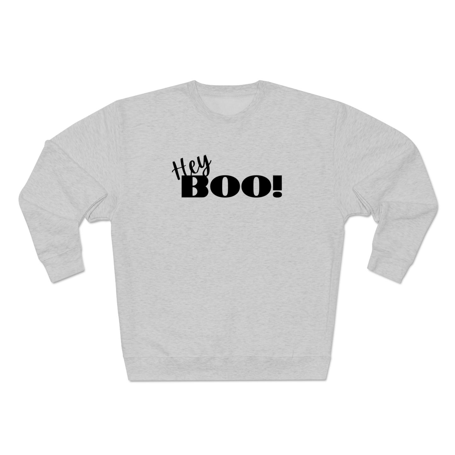 Hey Boo! Halloween Unisex Soft Crewneck Sweatshirt | Ghostly Apparel