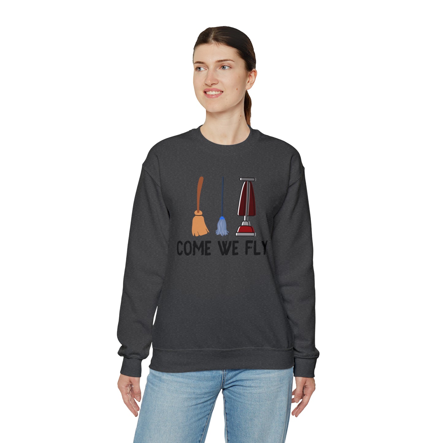 Come We Fly this Halloween Unisex Soft Crewneck Sweatshirt | Scary Good Style