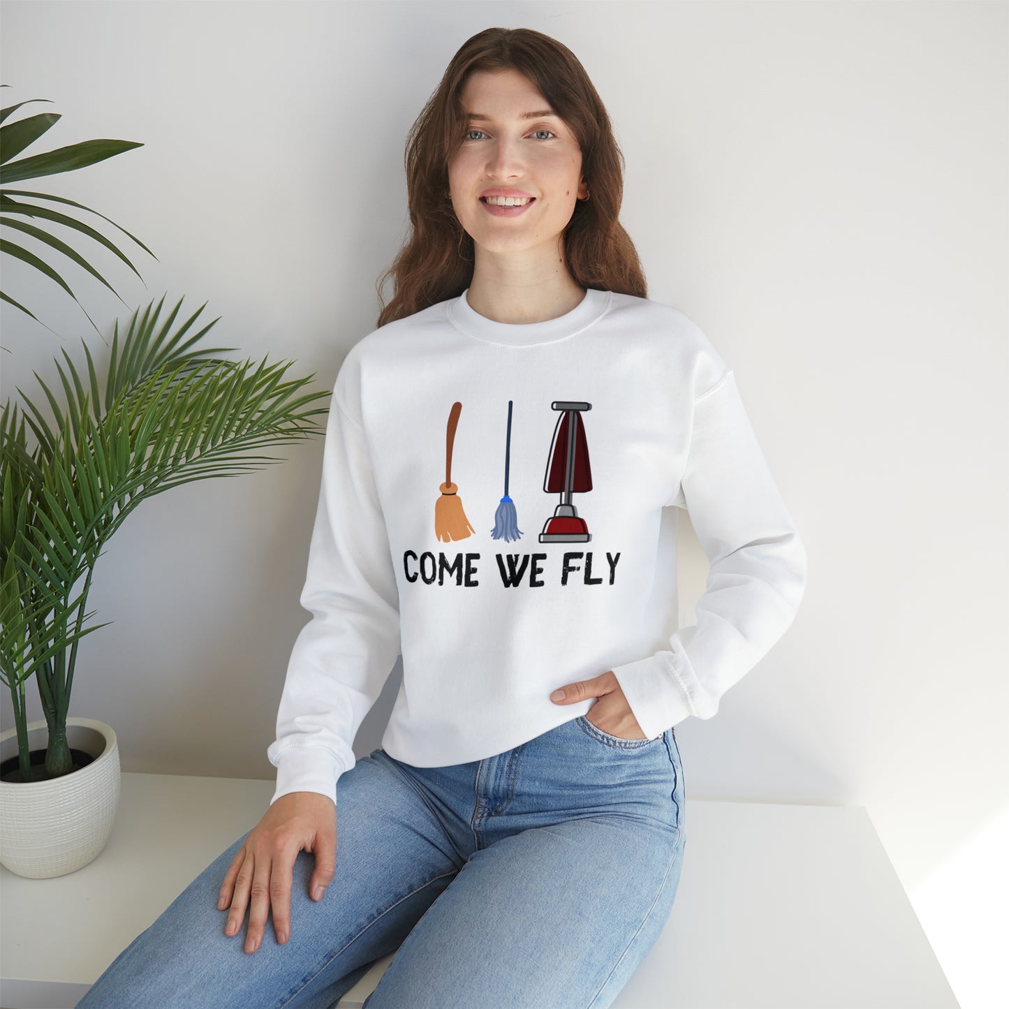 Come We Fly this Halloween Unisex Soft Crewneck Sweatshirt | Scary Good Style