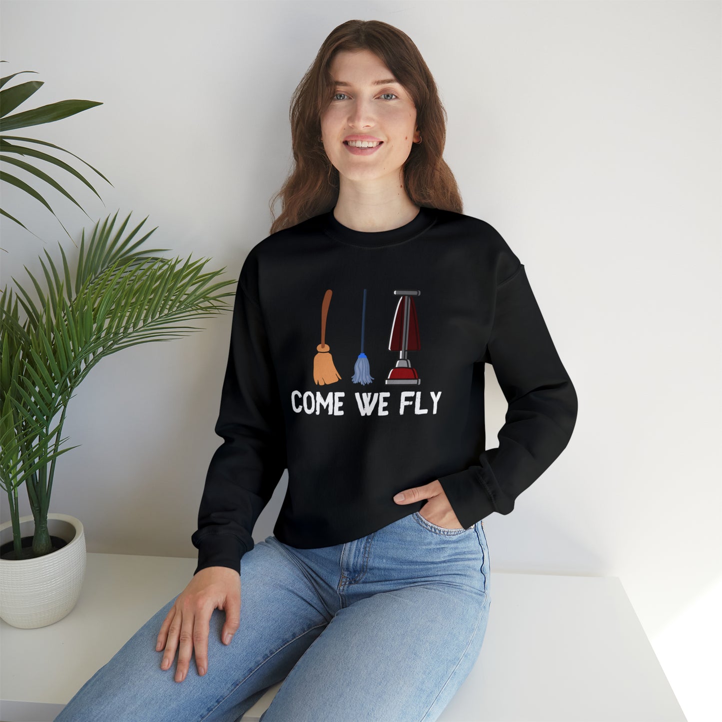 Come We Fly this Halloween Unisex Soft Crewneck Sweatshirt | Scary Good Style