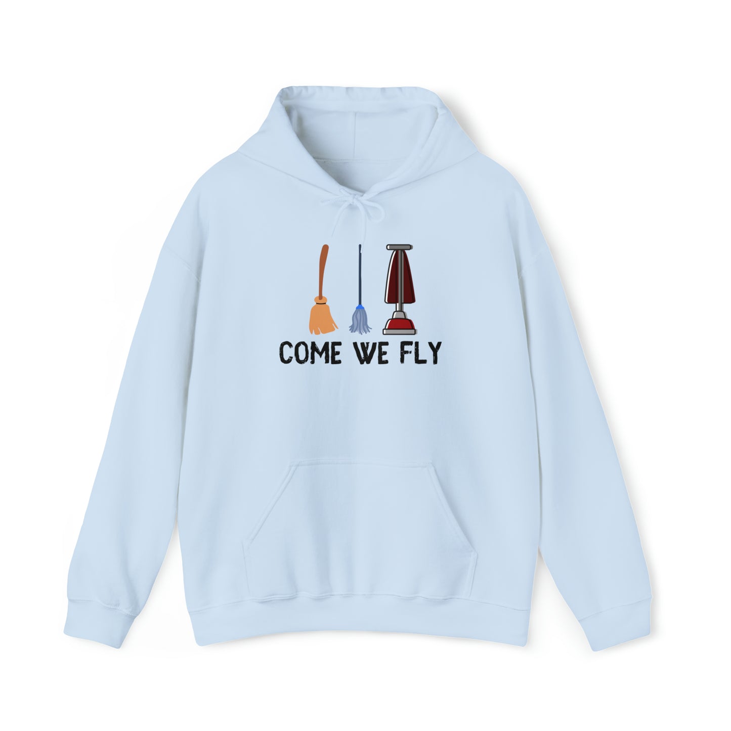 Come We Fly this Halloween Unisex Soft Hooded Sweatshirt | Scary Good Style