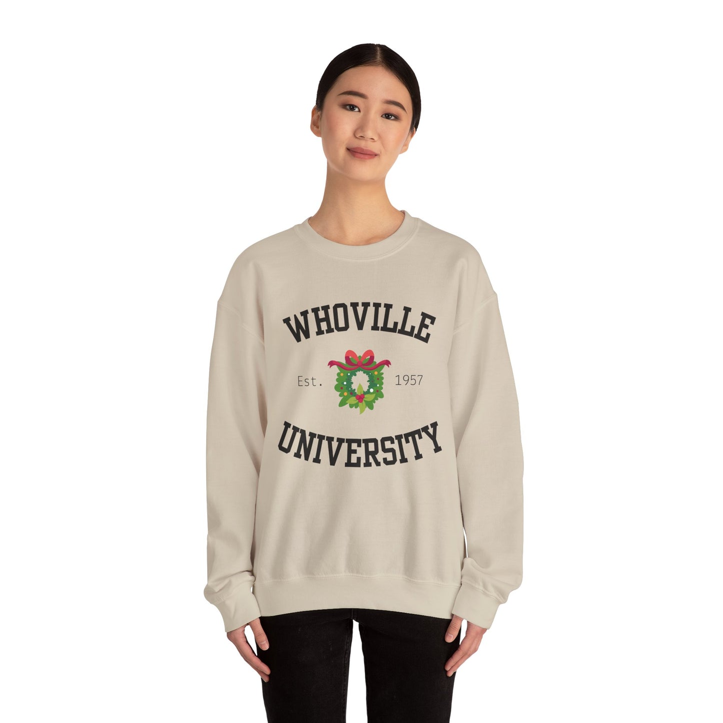 Stay Warm in Whoville - Grinch Crewneck Sweatshirt for Holiday Season