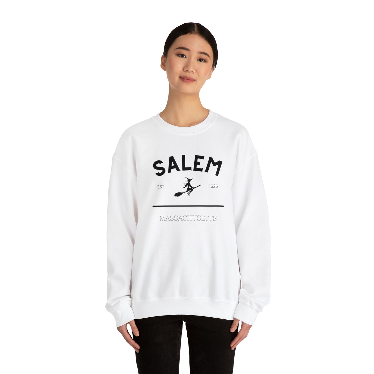 Cozy up with this enchanting Salem Mass Witch Sweatshirt - a must-have for supernatural enthusiasts!