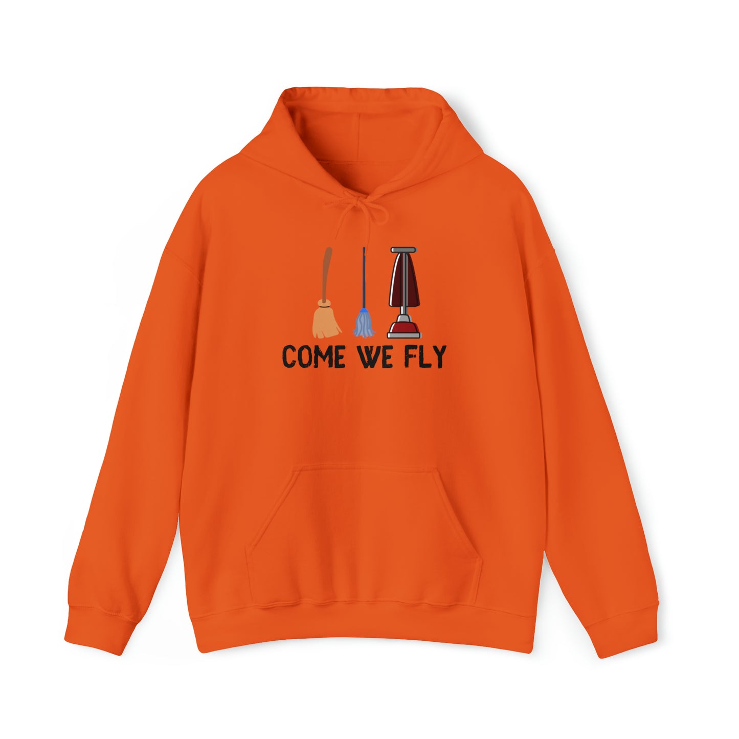 Come We Fly this Halloween Unisex Soft Hooded Sweatshirt | Scary Good Style