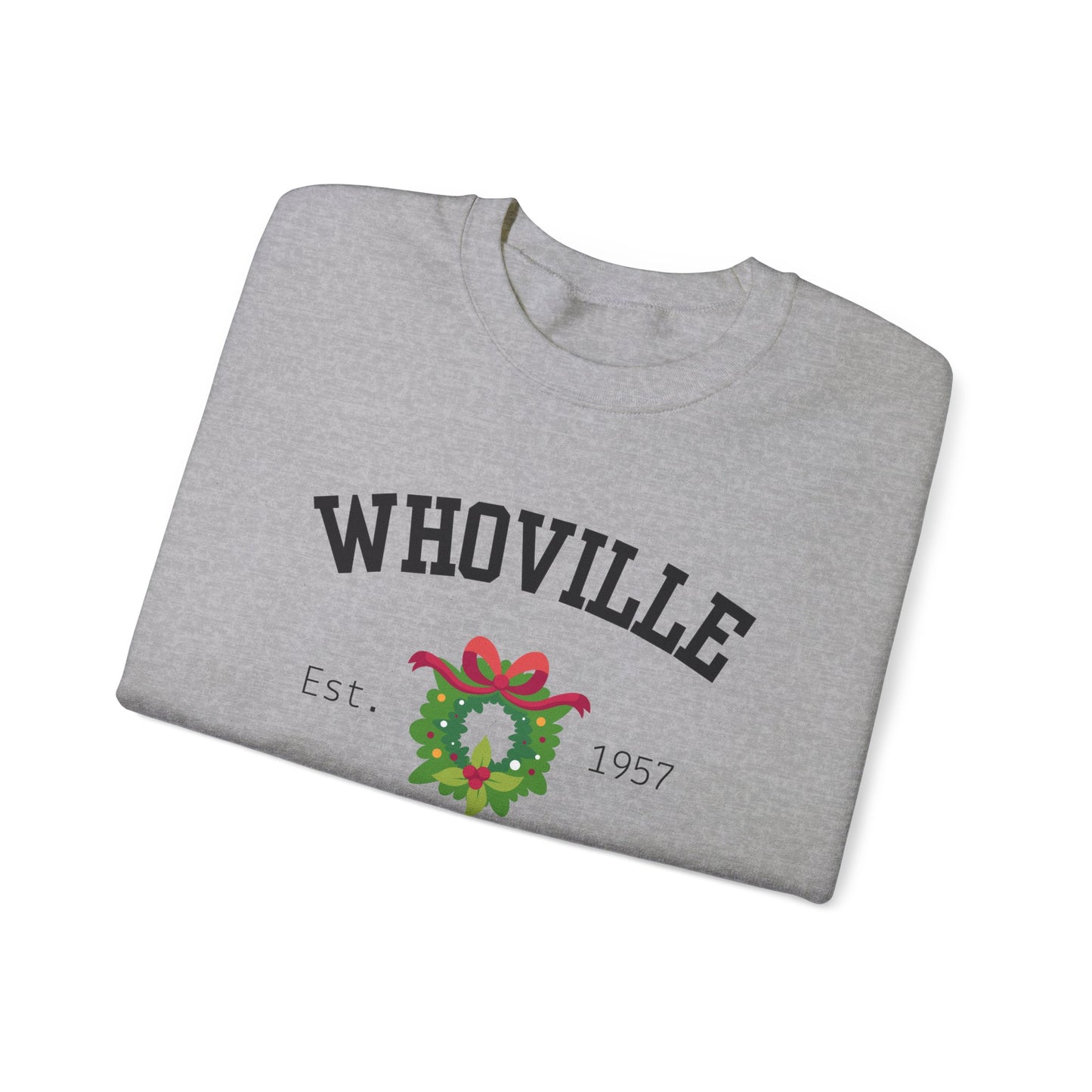 Stay Warm in Whoville - Grinch Crewneck Sweatshirt for Holiday Season