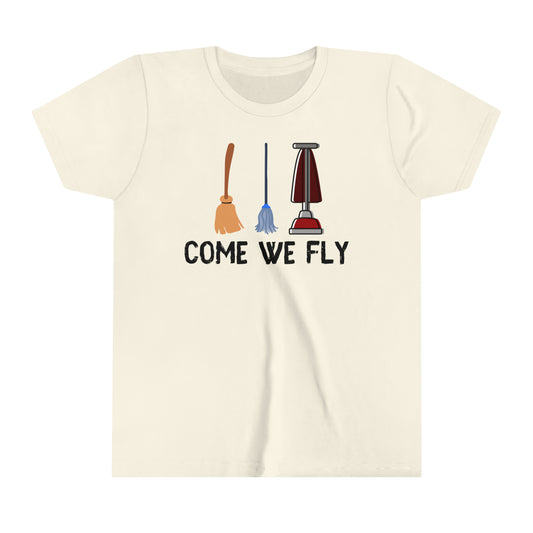 Come We Fly this Halloween Unisex Soft Kids Tshirt | Scary Good Style