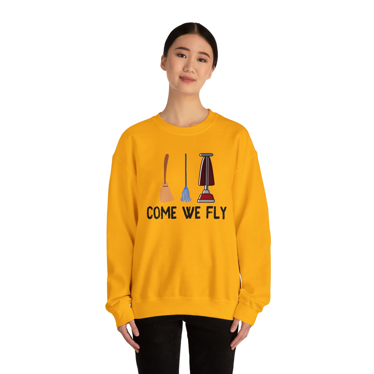 Come We Fly this Halloween Unisex Soft Crewneck Sweatshirt | Scary Good Style