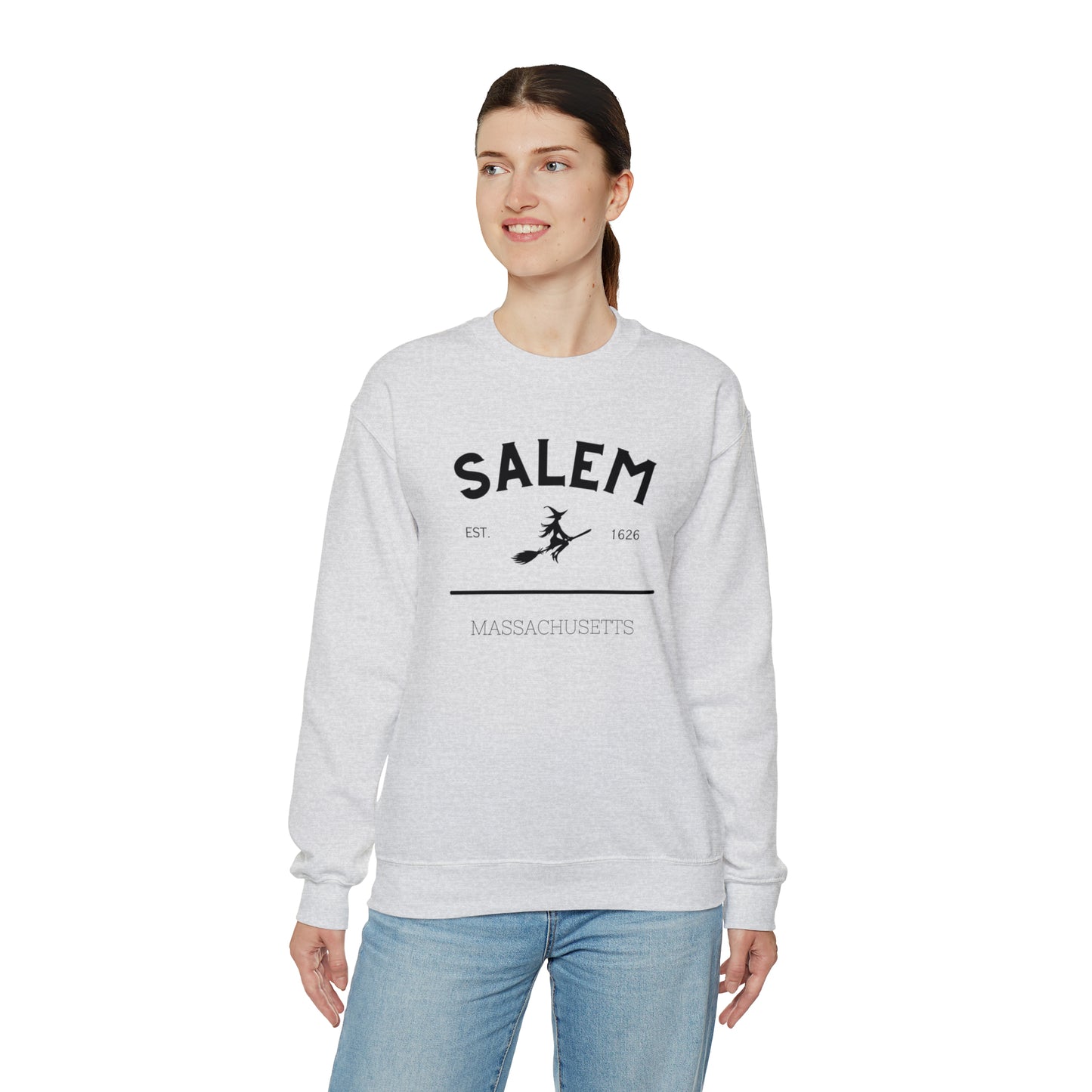 Cozy up with this enchanting Salem Mass Witch Sweatshirt - a must-have for supernatural enthusiasts!